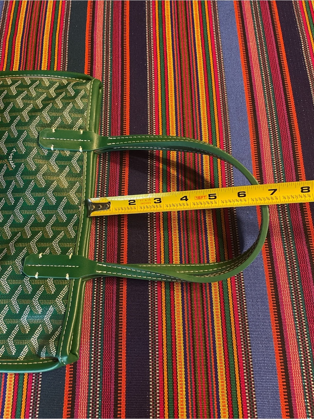 Green Mini Anjou Dupe Tote - Picture 10 of 11